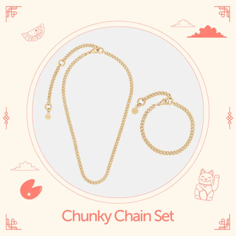 Chunky Chain Set sold by Wanderlust and Co