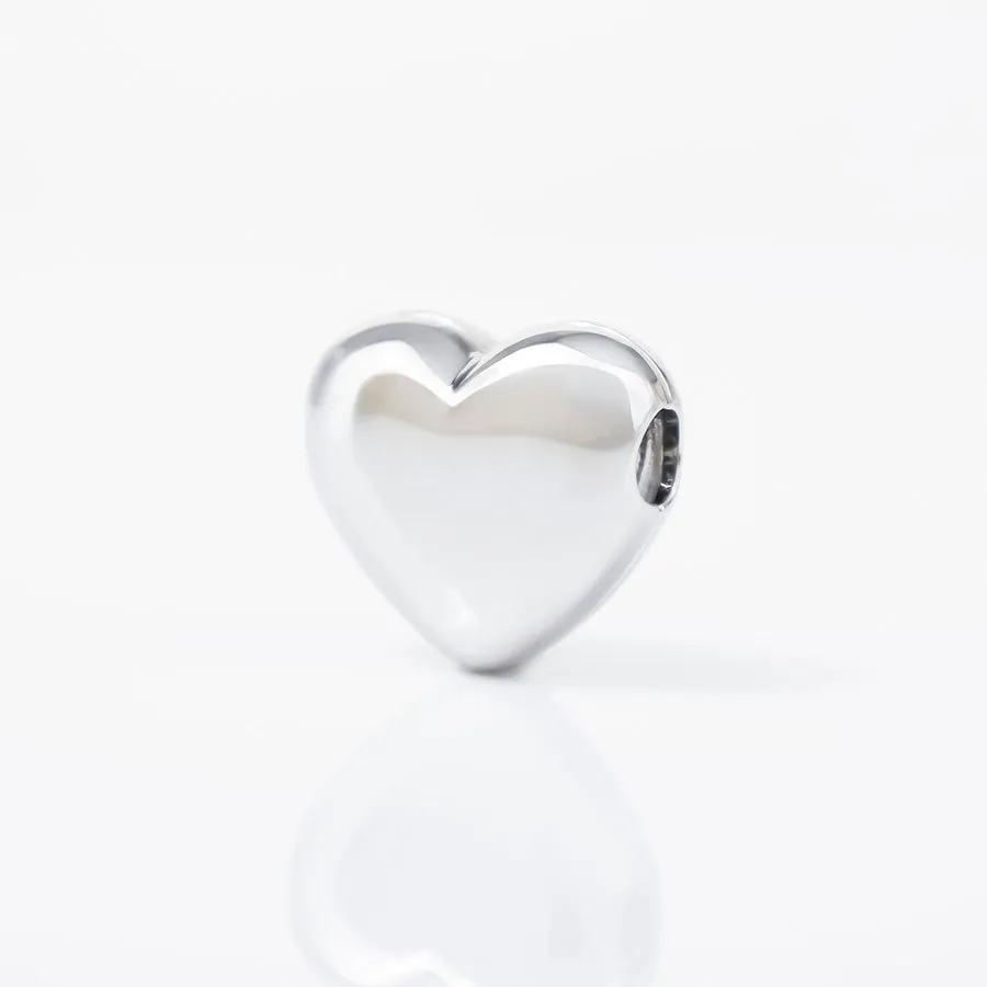 Bubble Heart Silver Locket Pendant sold by Wanderlust and Co
