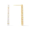 Pave 14K Gold Vermeil Tennis Earrings sold by Wanderlust and Co