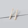 Pave 14K Gold Vermeil Tennis Earrings sold by Wanderlust and Co
