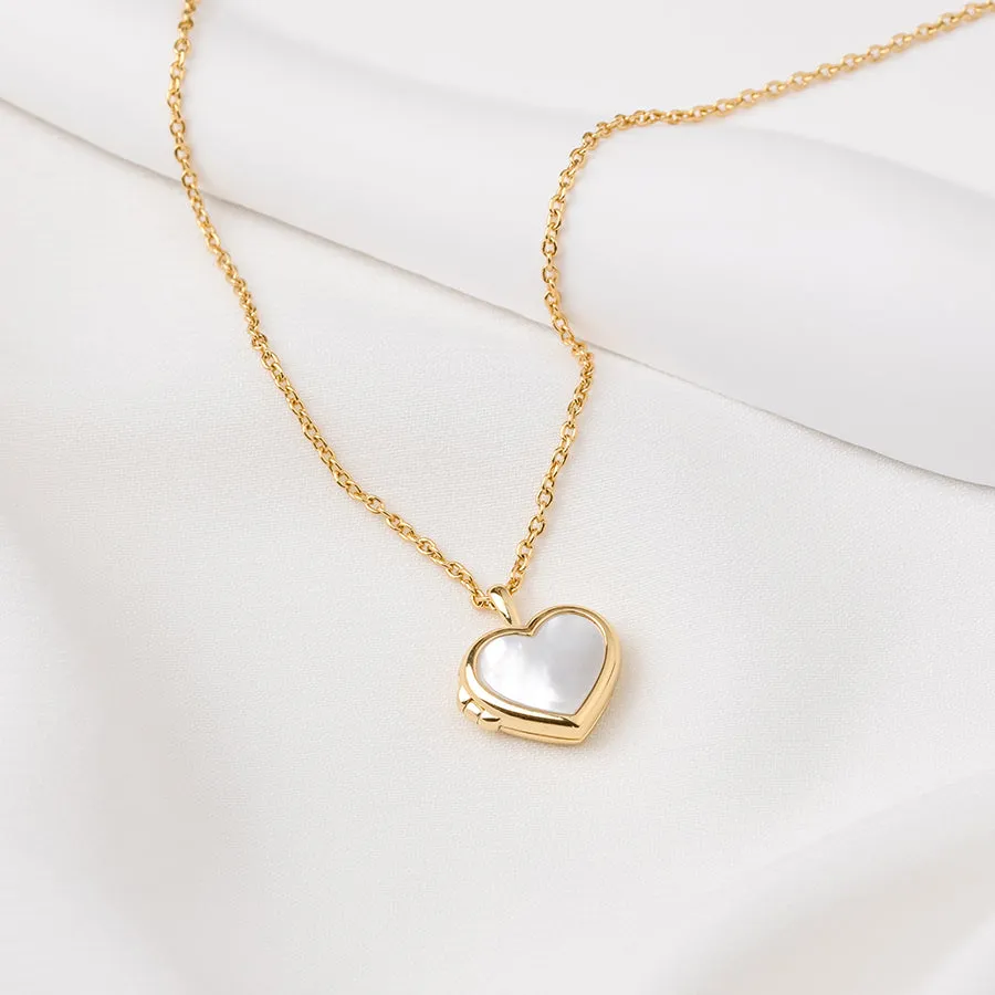 Heart Mother Of Pearl Set sold by Wanderlust and Co product image thumbnail 2