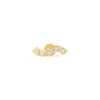 Wave Pave Gold Flat Back Earring sold by Wanderlust and Co