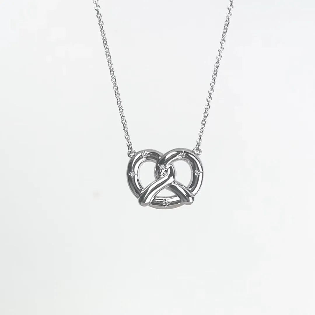Pretzel Silver Necklace sold by Wanderlust and Co product image thumbnail 3