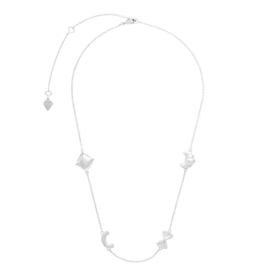 Food Party Charms Silver Necklace sold by Wanderlust and Co product image thumbnail 5