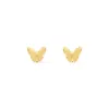 Butterfly Gold Flat Back Earrings sold by Wanderlust and Co