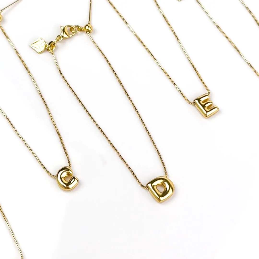Petite Alphabet Bubble Gold Bracelet sold by Wanderlust and Co product image thumbnail 4