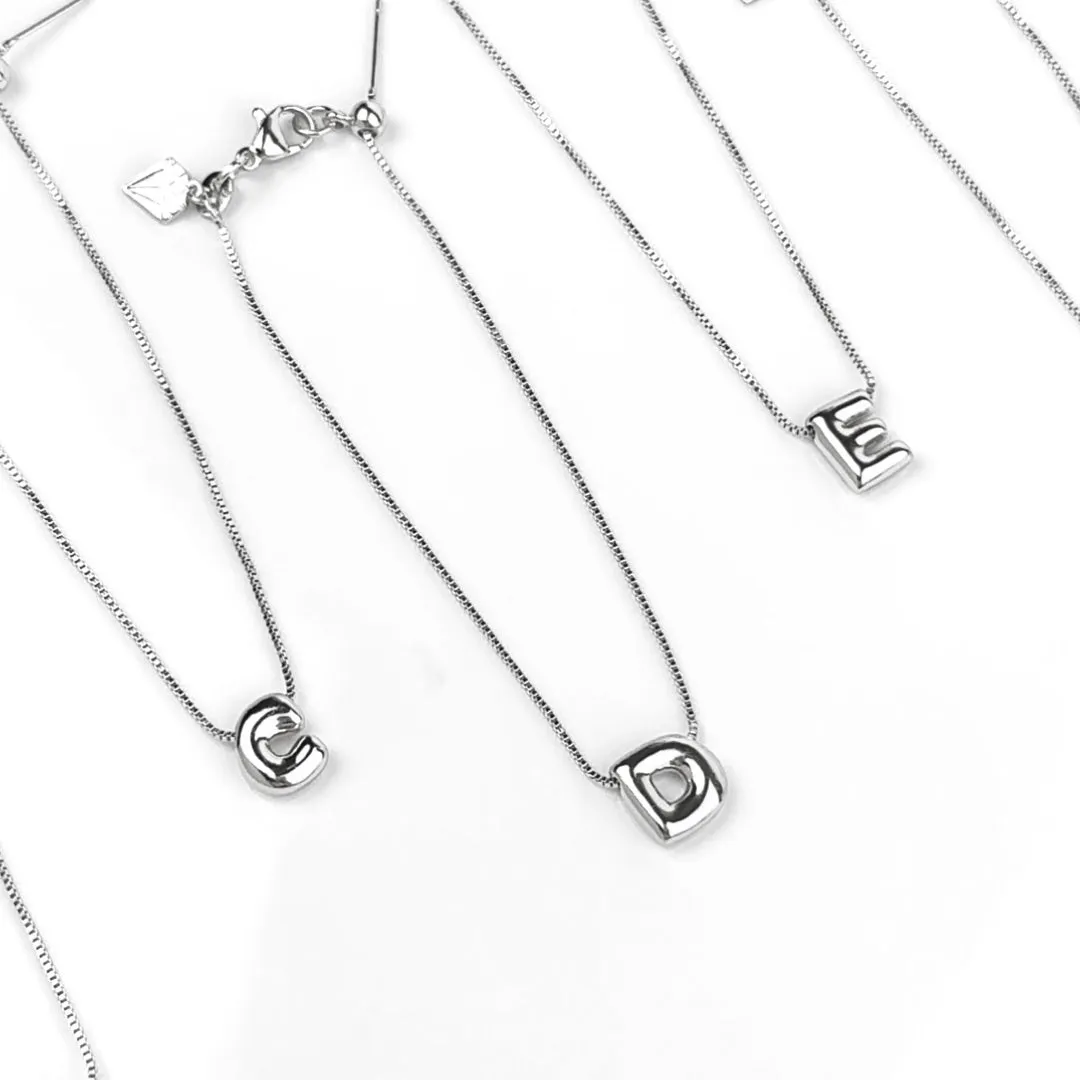 Petite Alphabet Bubble Silver Bracelet sold by Wanderlust and Co product image thumbnail 4