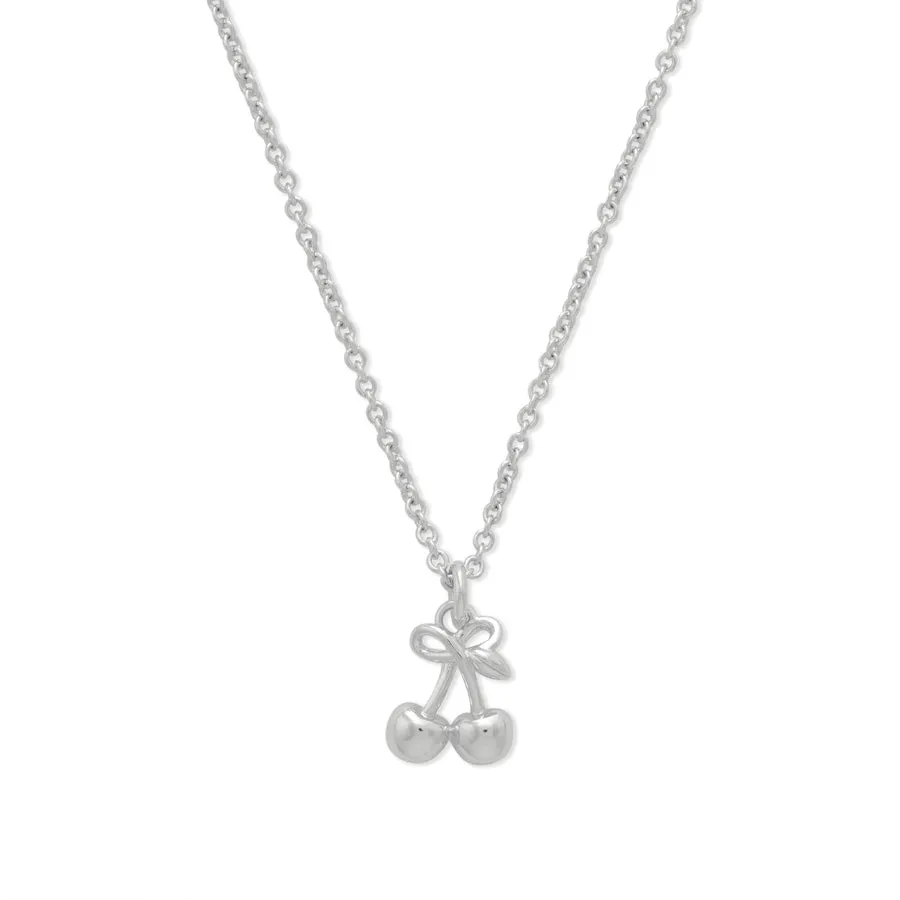 Cherry Silver Necklace sold by Wanderlust and Co product image thumbnail 5