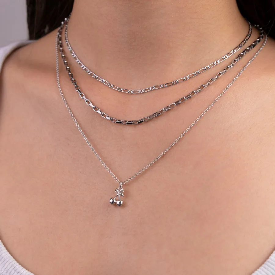 Cherry Silver Necklace sold by Wanderlust and Co product image thumbnail 2