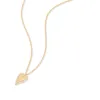 All My Heart Pave 14K Gold Vermeil Necklace sold by Wanderlust and Co