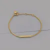 Linear ID 14K Gold Vermeil Bracelet sold by Wanderlust and Co