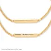 Linear ID 14K Gold Vermeil Bracelet sold by Wanderlust and Co