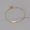 Oval ID 14K Gold Vermeil Bracelet sold by Wanderlust and Co