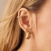 Heart Opal 14K Gold Vermeil Flat Back Earrings sold by Wanderlust and Co