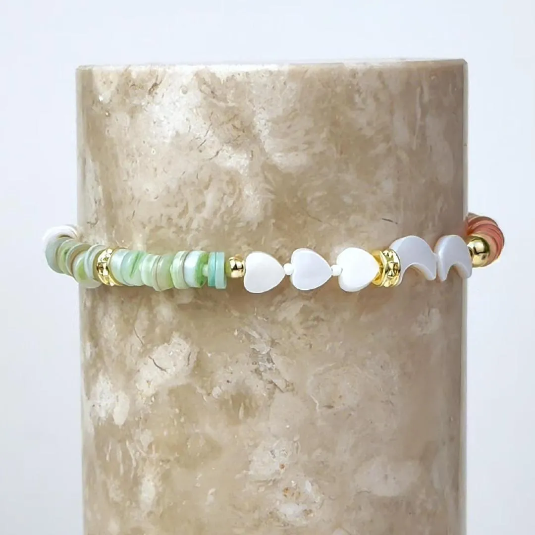 Aura Beaded Gold Bracelet sold by Wanderlust and Co product image thumbnail 3