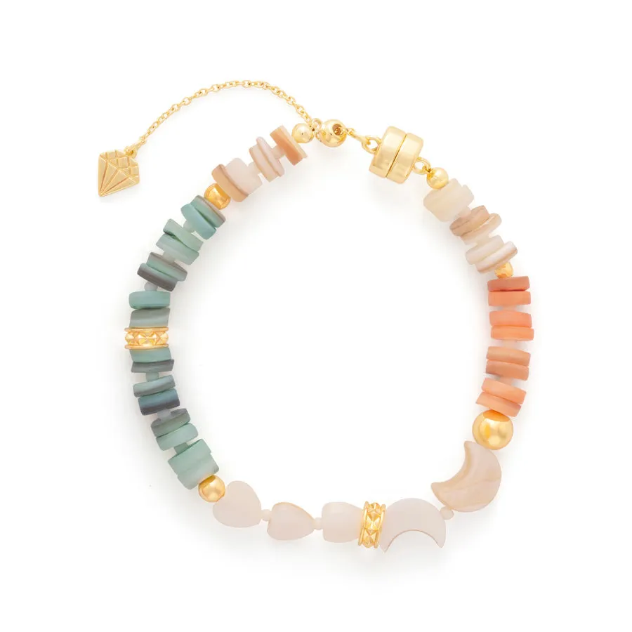 Aura Beaded Gold Bracelet sold by Wanderlust and Co product image thumbnail 5