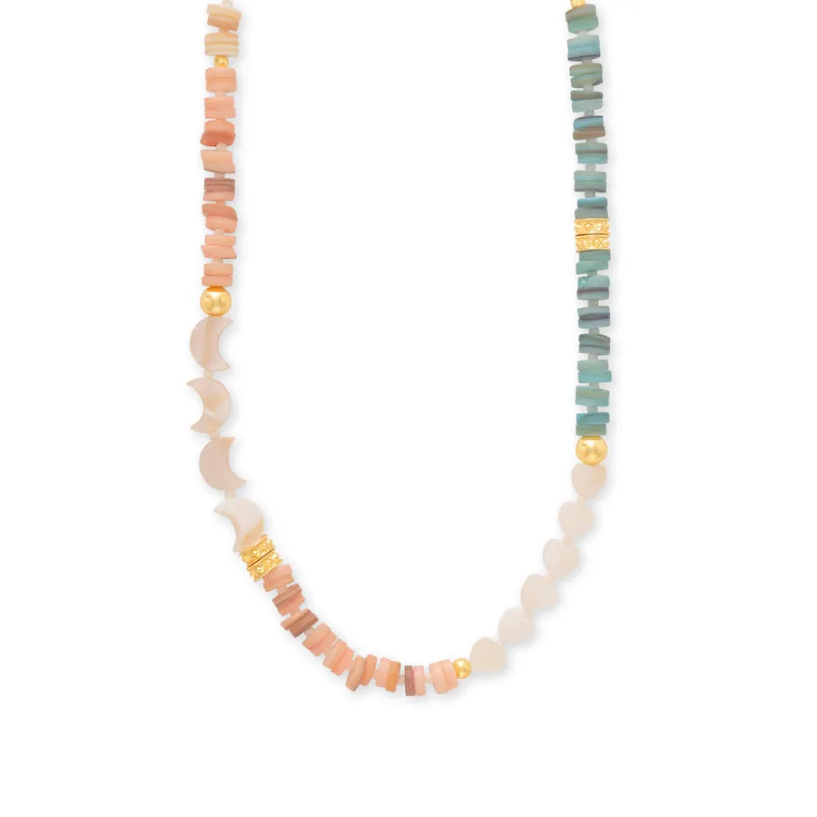 Aura Beaded Gold Necklace sold by Wanderlust and Co product image thumbnail 5