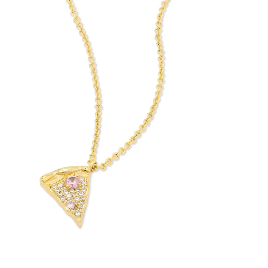 Pizza Slice Gold Necklace sold by Wanderlust and Co product image thumbnail 5
