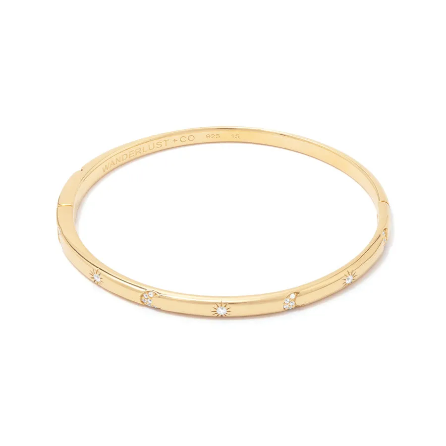 Sunlit 14K Gold Vermeil Bangle sold by Wanderlust and Co product image thumbnail 3