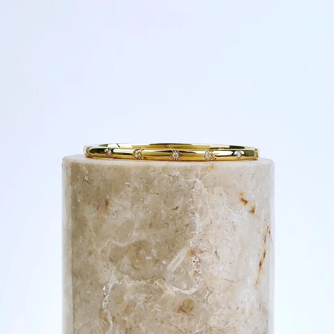 Sunlit 14K Gold Vermeil Bangle sold by Wanderlust and Co product image thumbnail 5
