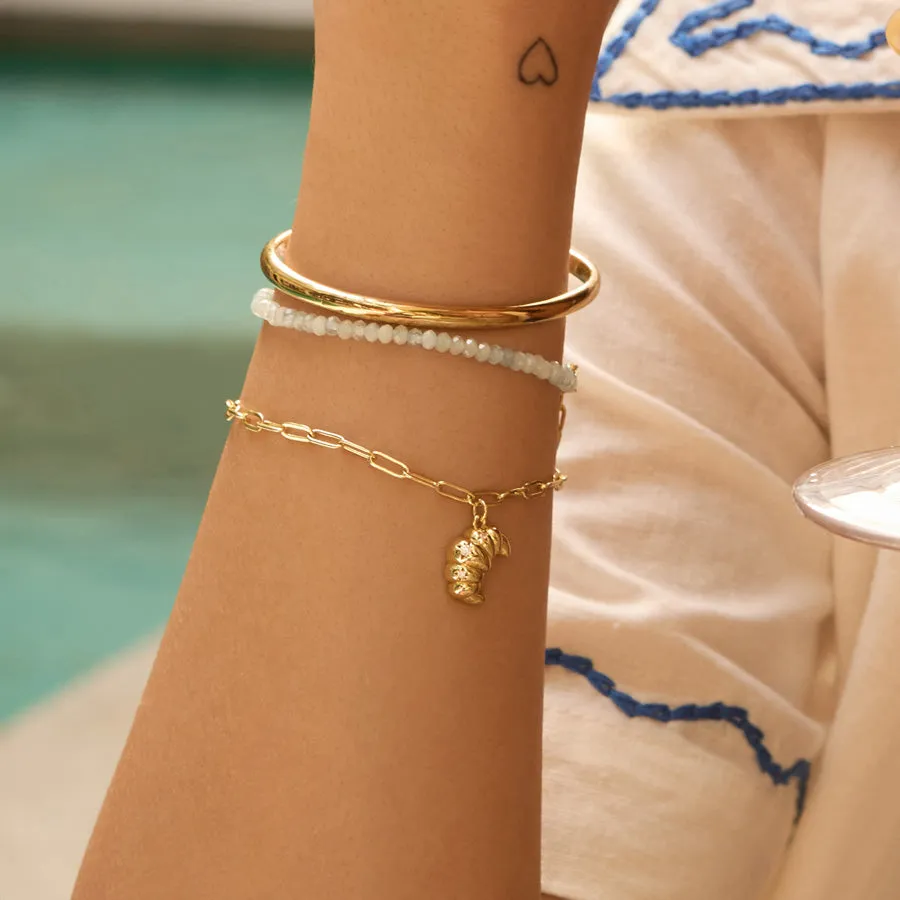 Croissant Gold Bracelet sold by Wanderlust and Co product image thumbnail 2