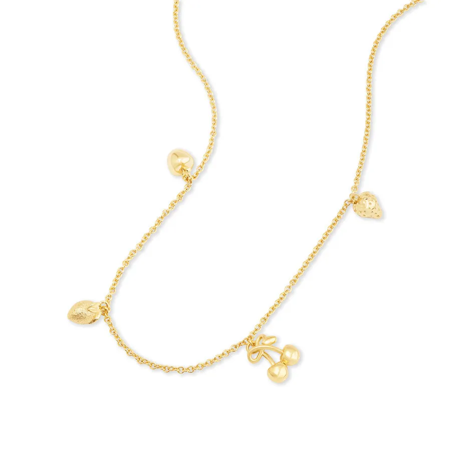 Fruit Party Charms Gold Necklace sold by Wanderlust and Co product image thumbnail 5