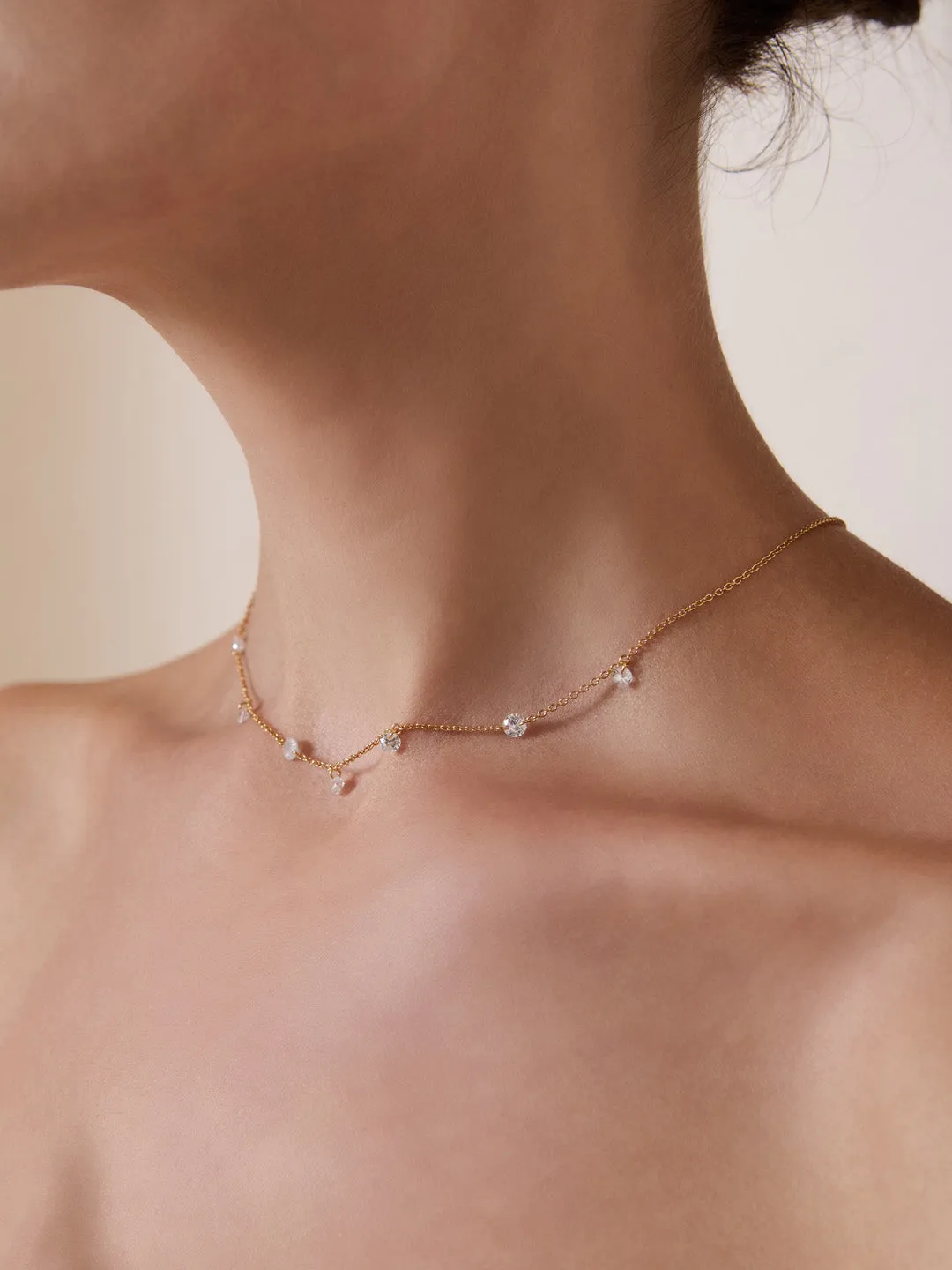 Glimmer Gems 14K Gold Vermeil Necklace sold by Wanderlust and Co product image thumbnail 2
