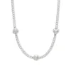 Heart Pave 925 Sterling Silver Petite Tennis Necklace sold by Wanderlust and Co
