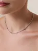 Heart Pave 925 Sterling Silver Petite Tennis Necklace sold by Wanderlust and Co