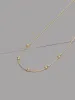 Heart Pave 14K Gold Vermeil Petite Tennis Necklace sold by Wanderlust and Co