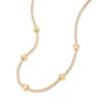 Heart Pave 14K Gold Vermeil Petite Tennis Necklace sold by Wanderlust and Co