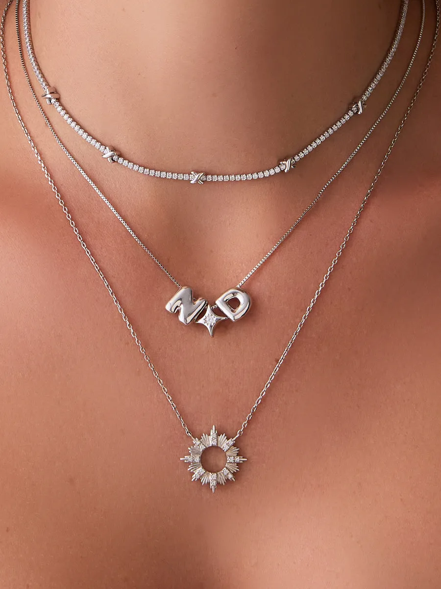 Petite Birthstone Star Bubble Silver Charm sold by Wanderlust and Co product image thumbnail 2