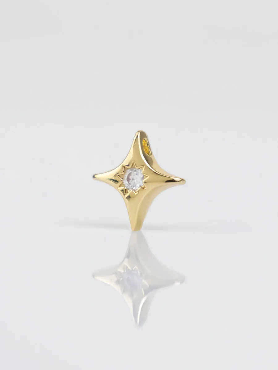 Petite Birthstone Star Bubble Gold Charm sold by Wanderlust and Co