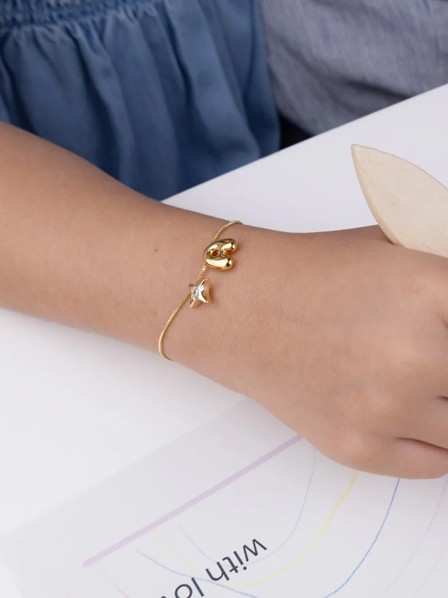 Petite Birthstone Star Bubble Gold Charm sold by Wanderlust and Co product image thumbnail 3