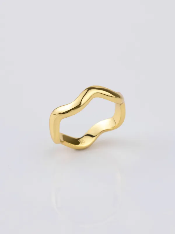Scallop Gold Ring sold by Wanderlust and Co