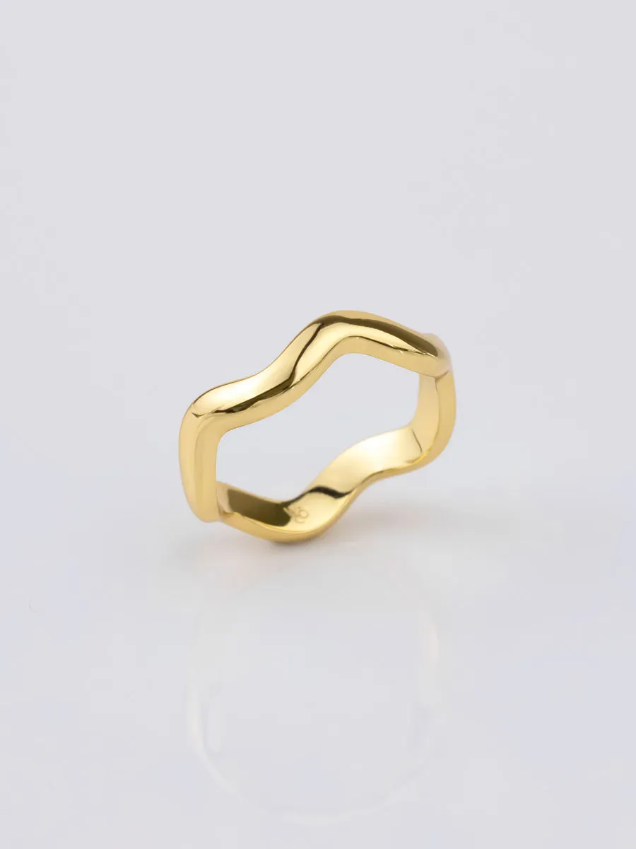 Scallop Gold Ring sold by Wanderlust and Co