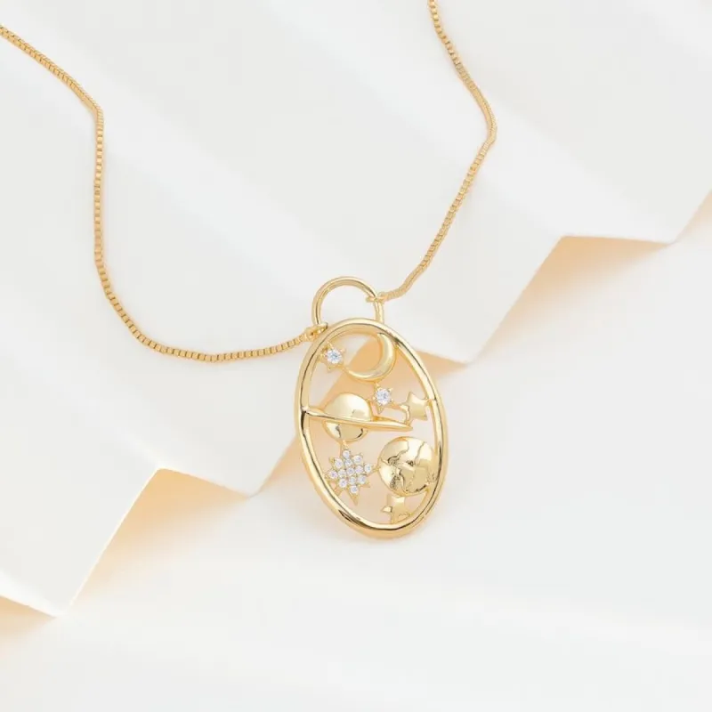 Night Skye Gold Necklace sold by Wanderlust and Co