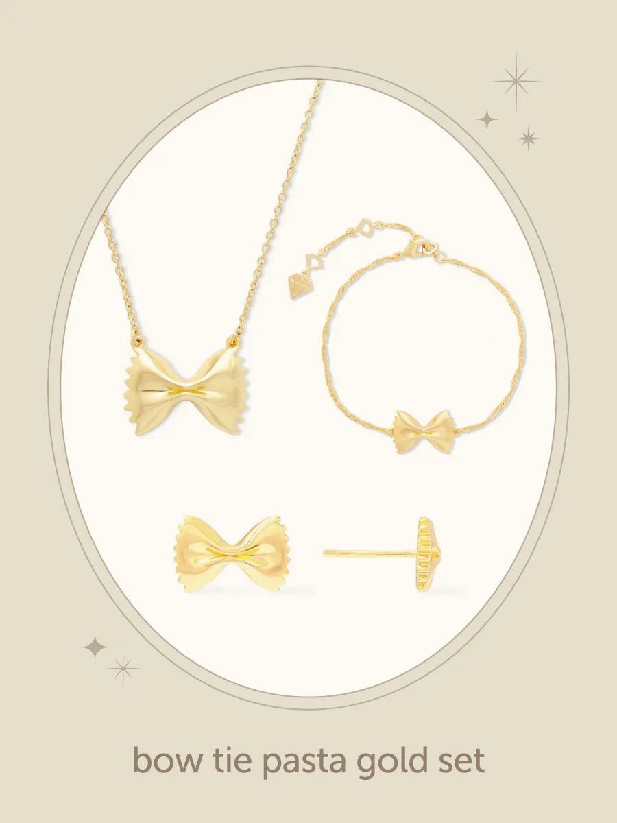 Bow Tie Pasta Gold Set sold by Wanderlust and Co
