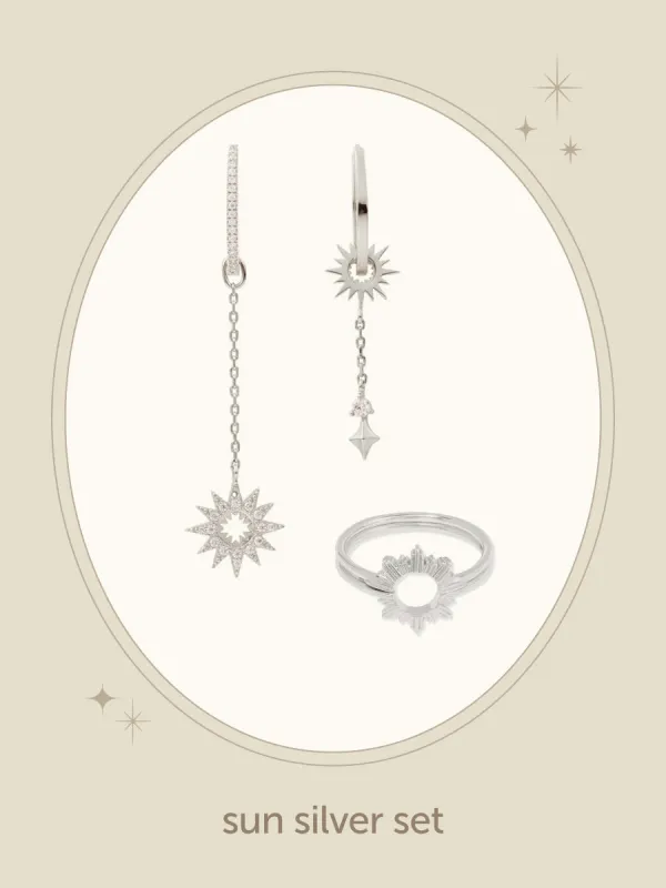 Sun Silver Set sold by Wanderlust and Co