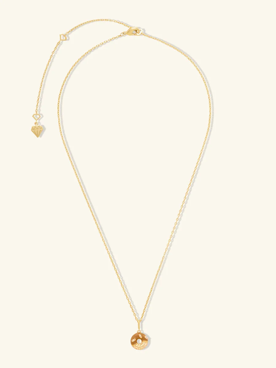 Donut Coffee Glazed Gold Necklace sold by Wanderlust and Co product image thumbnail 5