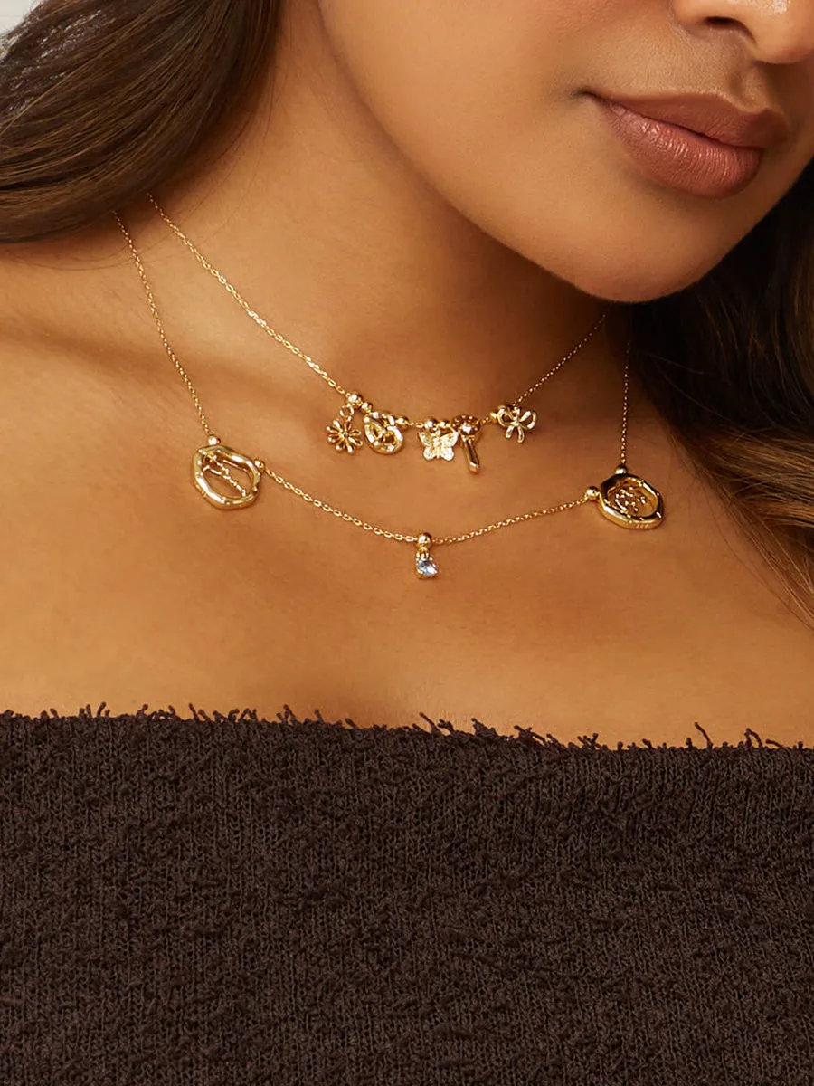 Diamante Gold Drop Charm sold by Wanderlust and Co product image thumbnail 2