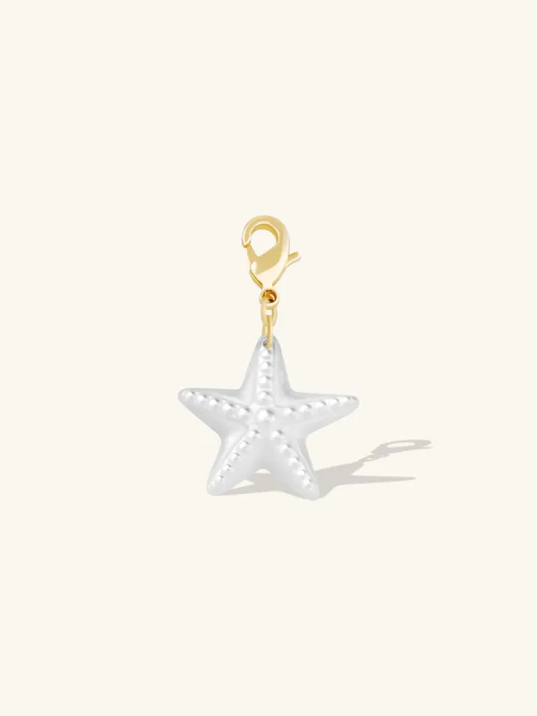 Starfish Pearl & Gold Charm sold by Wanderlust and Co