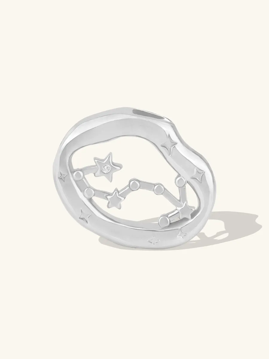 Zodiac Constellation Silver Charm sold by Wanderlust and Co