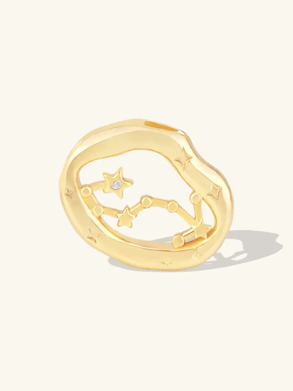 Zodiac Constellation Gold Charm sold by Wanderlust and Co