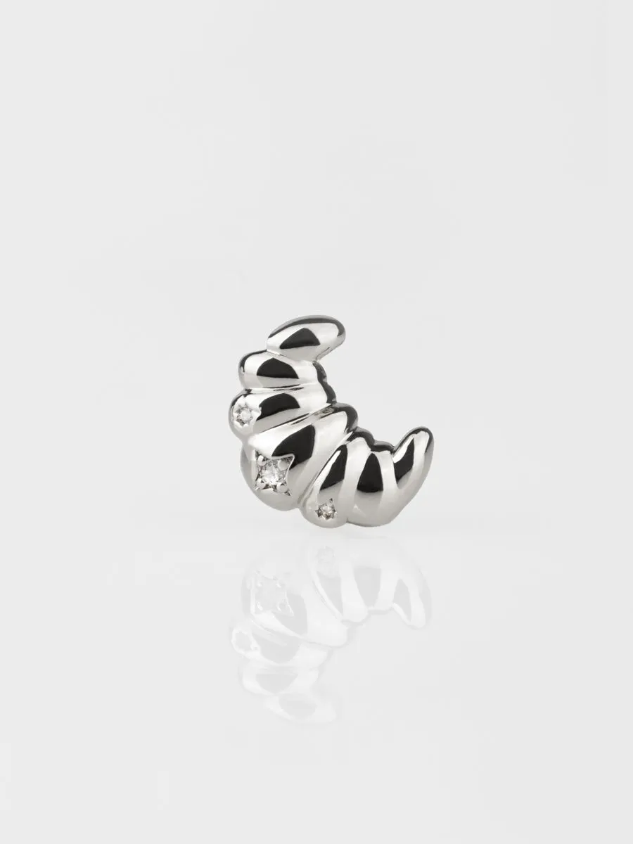 Croissant Silver Charm sold by Wanderlust and Co product image thumbnail 4