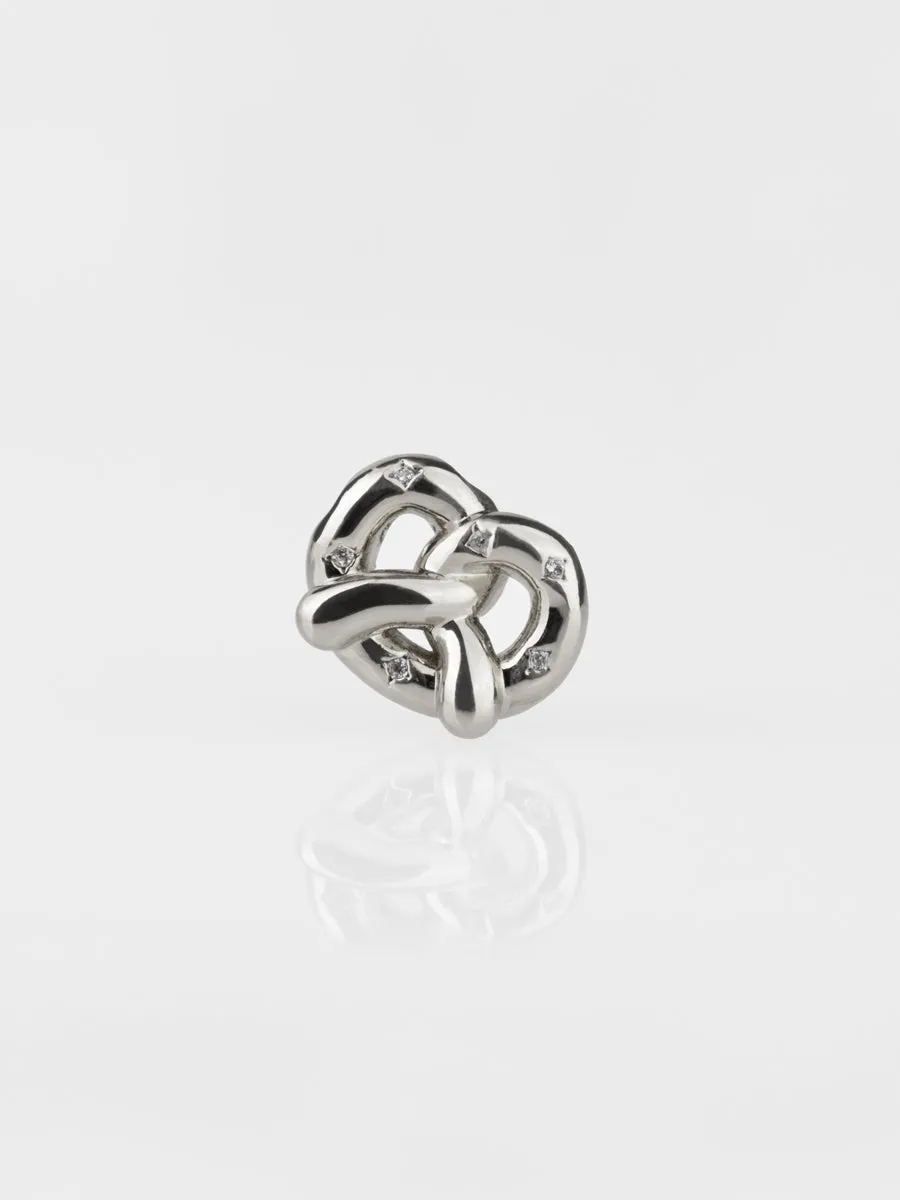 Pretzel Silver Charm sold by Wanderlust and Co product image thumbnail 4