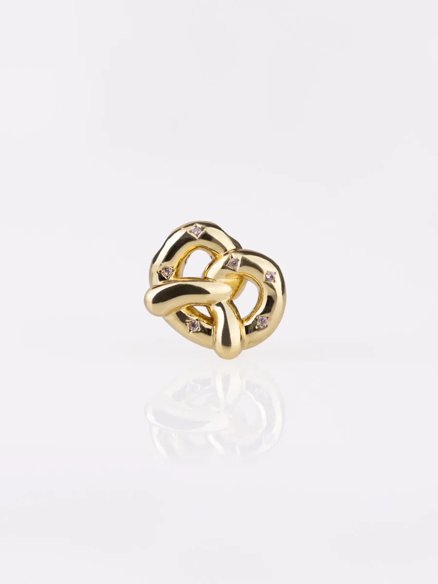 Pretzel Gold Charm sold by Wanderlust and Co product image thumbnail 4