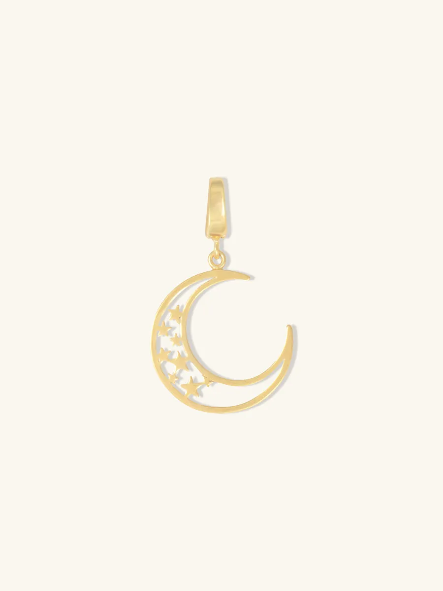 Crescent Gold Charm sold by Wanderlust and Co