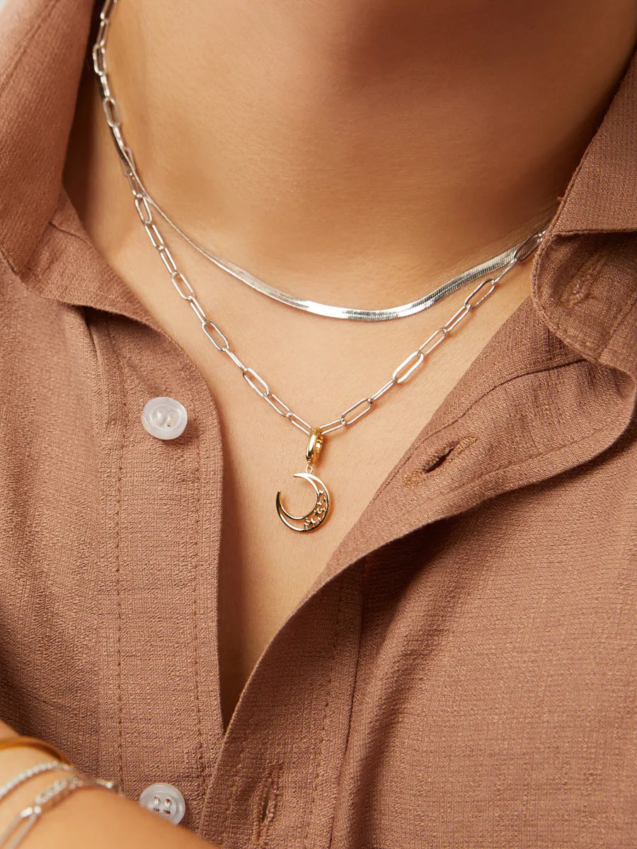 Crescent Gold Charm sold by Wanderlust and Co product image thumbnail 2