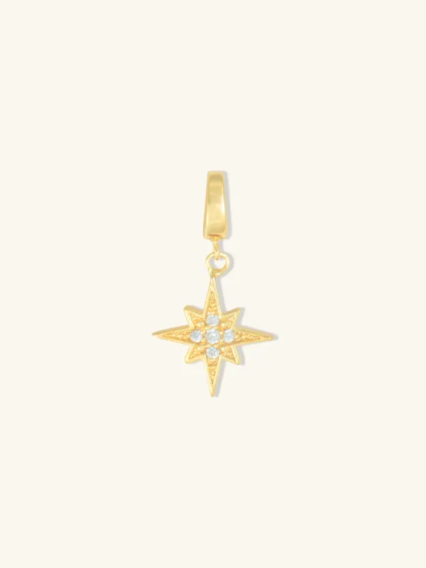 Wishing Star Gold Charm sold by Wanderlust and Co